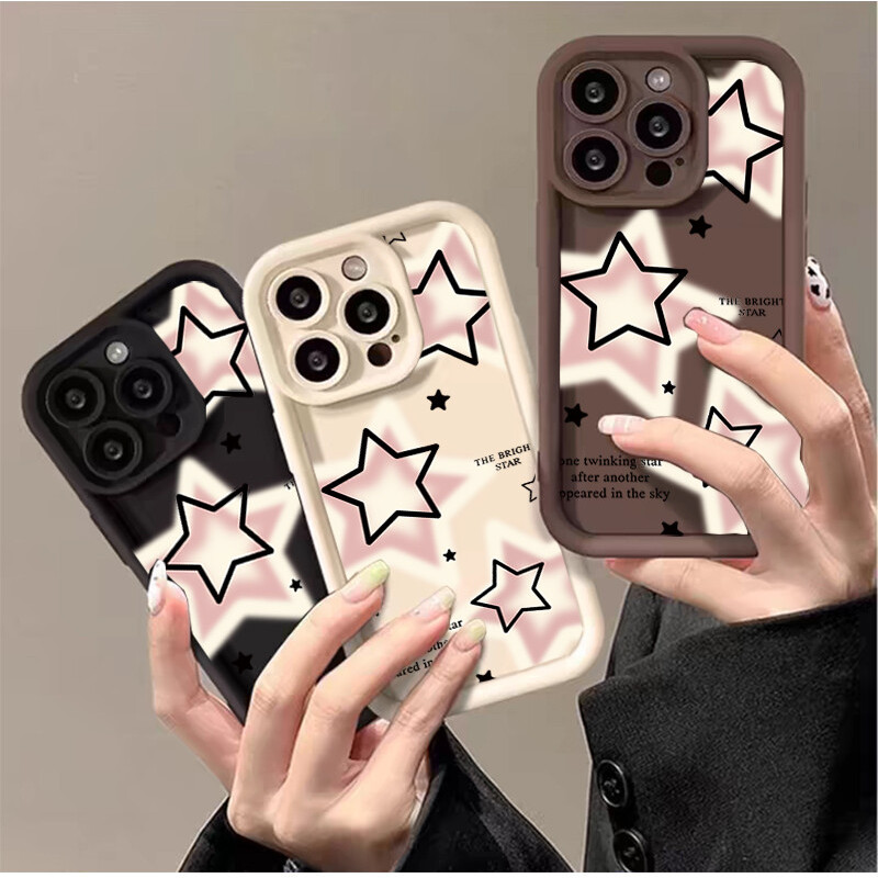 Capa De Estrelas Coloridas Para Samsung A56 A55 A17 A07 A16 A15 A54 A06 A35 A23 A14 A53 A13 A12 A22 A25 A36 A26 A73 A34 