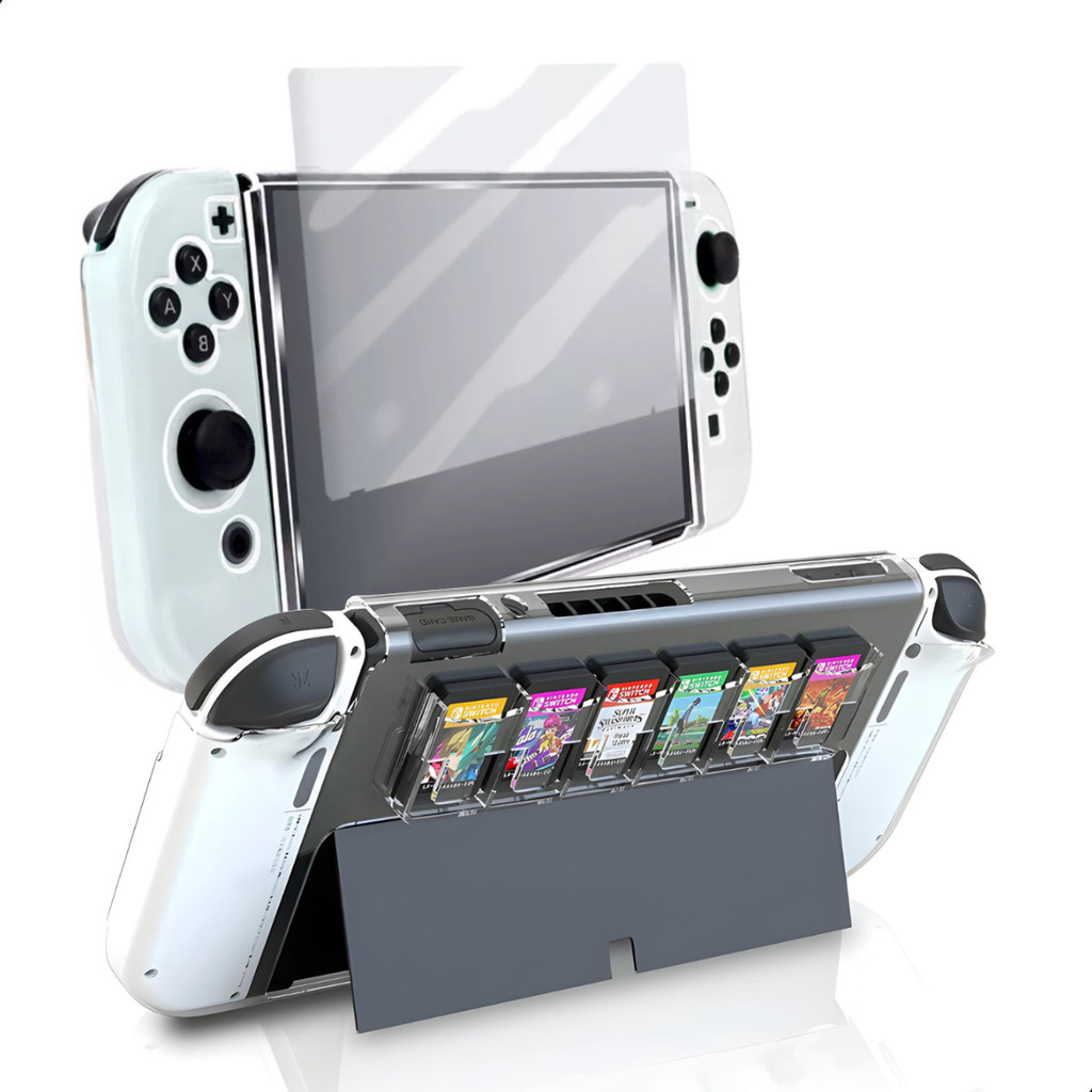 Case Slot Cartucho Jogo + Película Para Nintendo Switch Oled