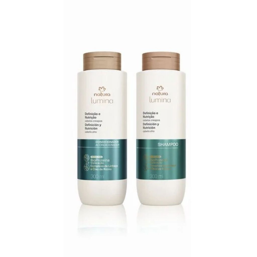 Kit Natura Lumina Definição e Nutrição de Cabelos Crespos: Shampoo + Condicionador