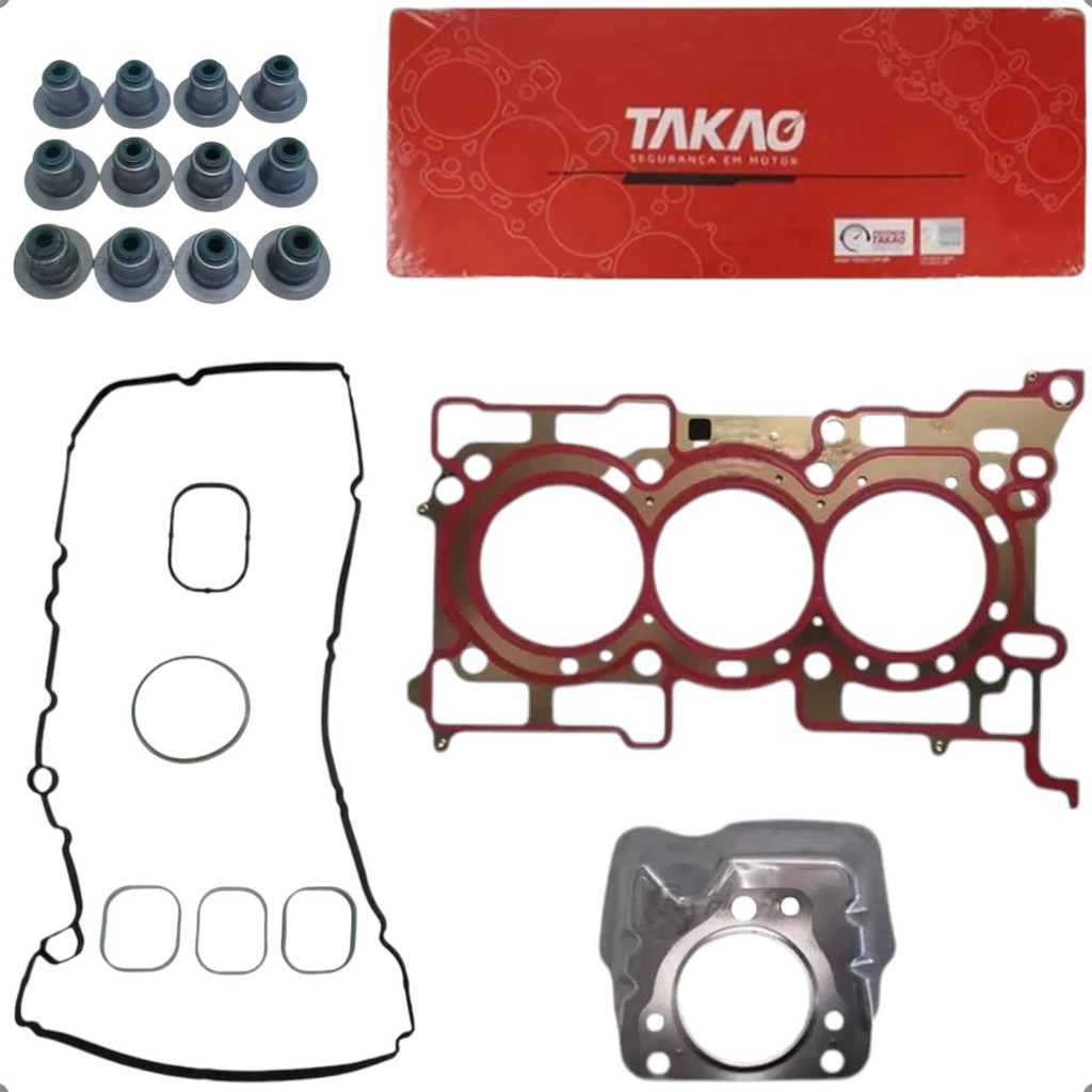 Jogo De Juntas Superio Do Cabecote Ford Ecosport Ka 1.5 12v Dragon C/ Retentor