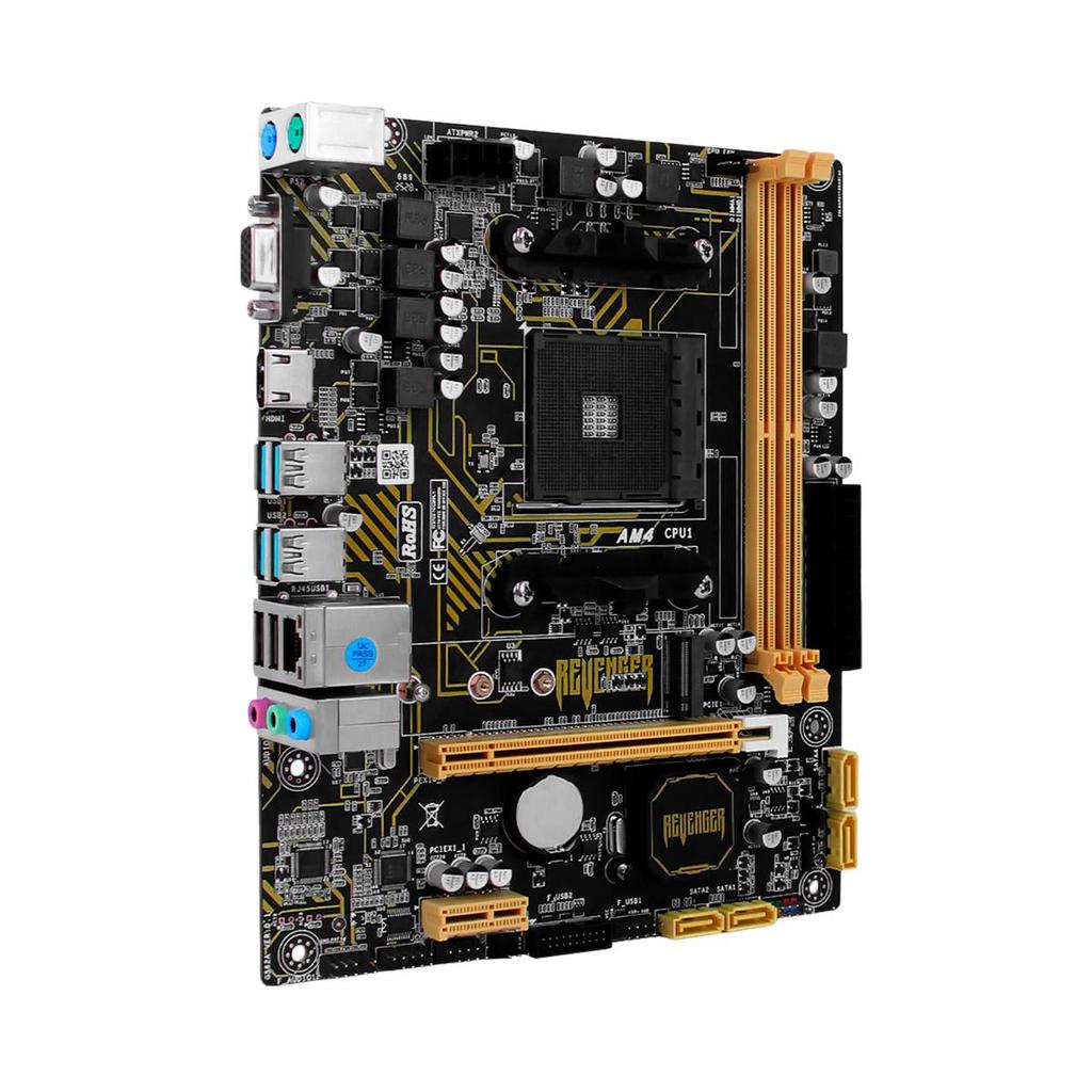 Placa Mãe B550 Chipset AM4 DDR4 p/ Processador AMD Ryzen M.2 NVMe PCI-e x16 Gigabit HDMI Alta Performance PC