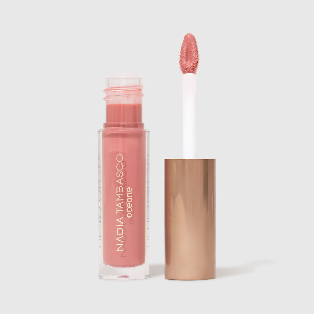 Brilho Labial Rosa Nádia Tambasco By Océane - Lip To Glow Luxe 1,8g em Oferta na Shopee