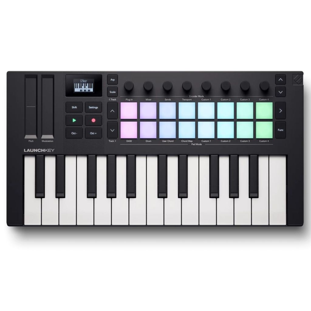 Teclado Novation Launchkey Mini MK4 Controlador 25 Teclas
