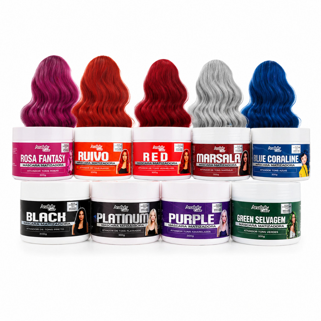Máscara Matizadora Tonalizante 300gr Anatoly Color Hair