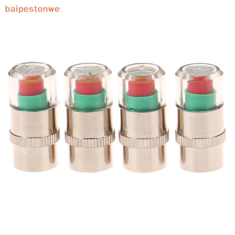 [baipestonwe] 2/4 Pcs Indicador De Medidor De Pressão De Pneu De Carro Detecção De Válvula Externa Tipo Universal Tampa 
