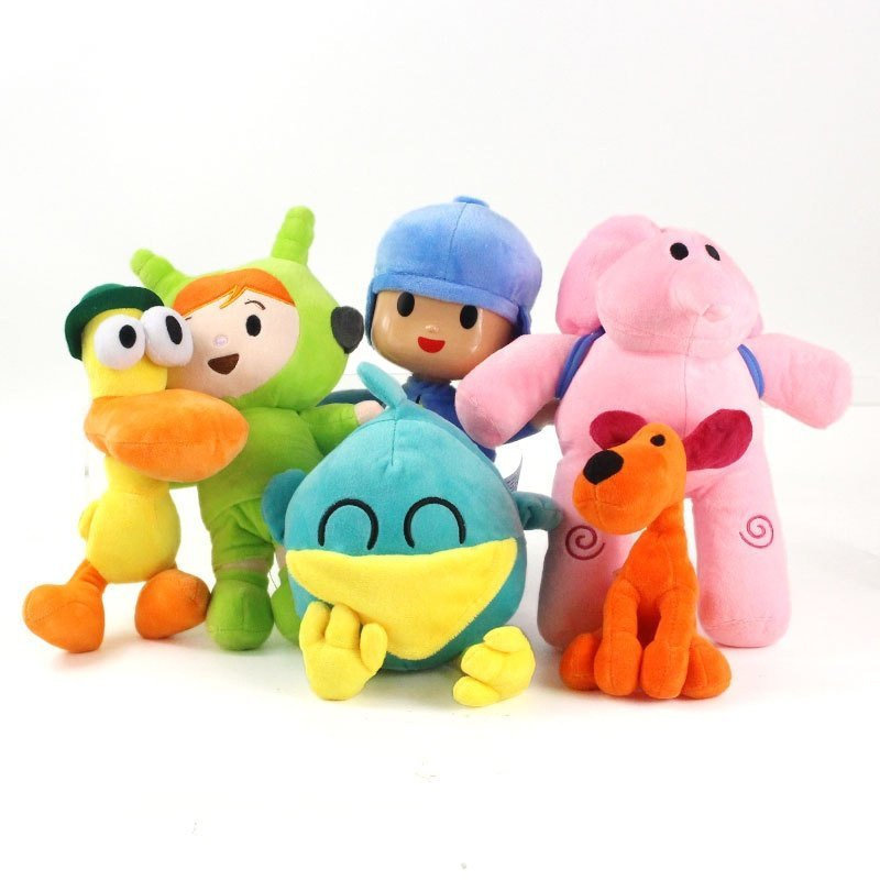 Brinquedo De Pelúcia Pocoyo Barto Pato Lula Ellie Elefante Boneca