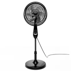 Ventilador de Coluna Britânia 75W 30cm 6 Pás 3 Velocidades Preto 220V
