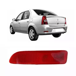 Refletor Para Choque Traseiro Logan 2011 2012 2013 2014 Esquerdo