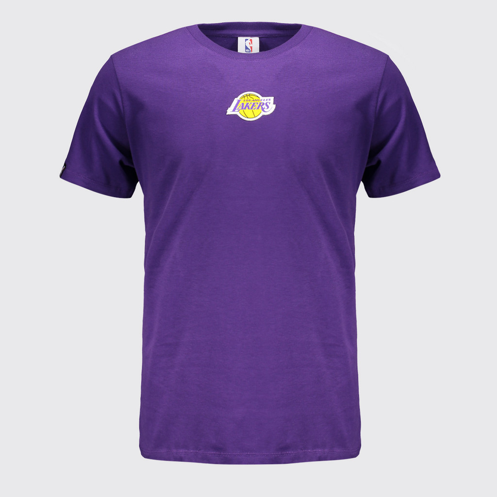 Camiseta NBA Los Angeles Lakers Logo Roxa