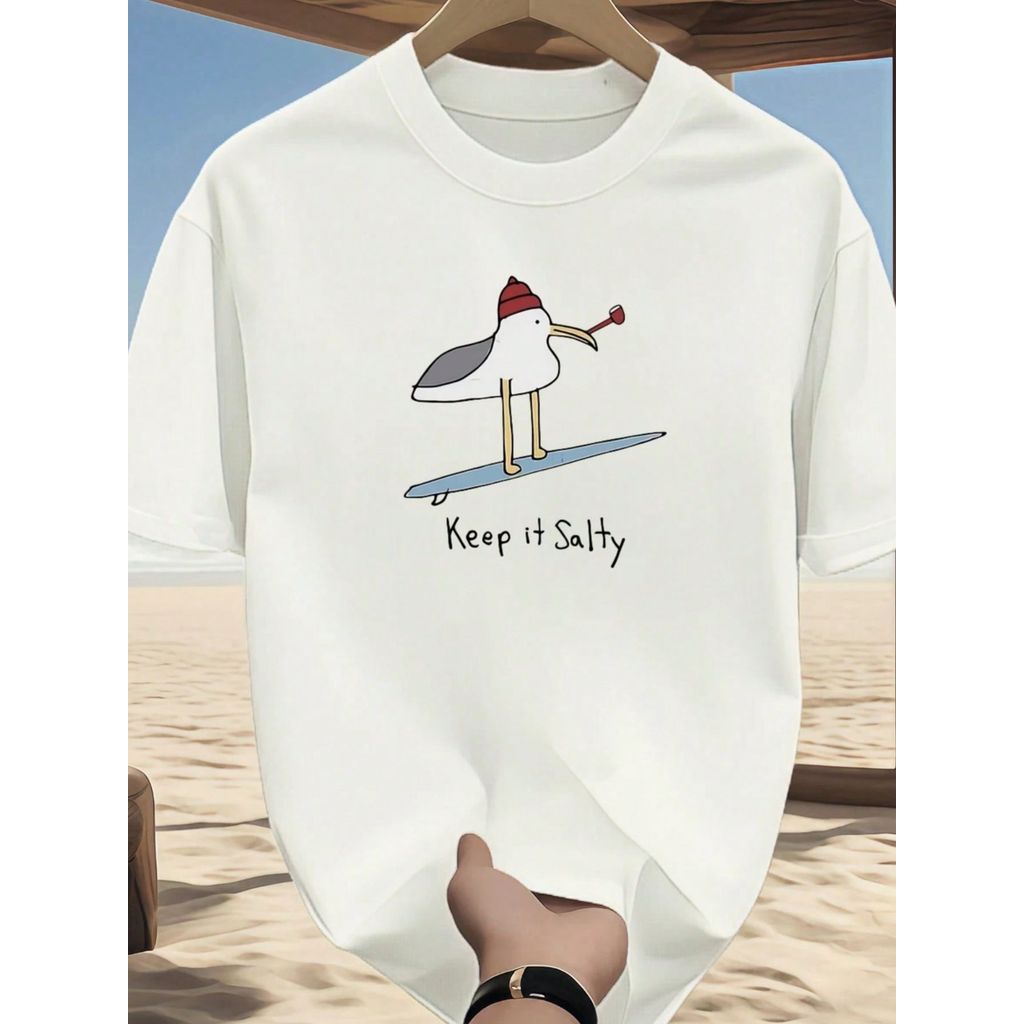 Camiseta Masculina Casual & Esportiva Blusa 100% Algodão Camiseta Importada Malha Premium Surf
