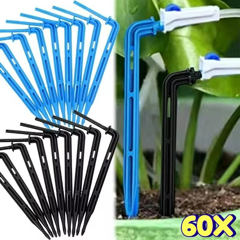 Ferramenta De Irrigação De Gramado De Jardim-90 ° Gotejador De Ponta De Seta Curva-Estaca De Gotejamento De Mangueira De