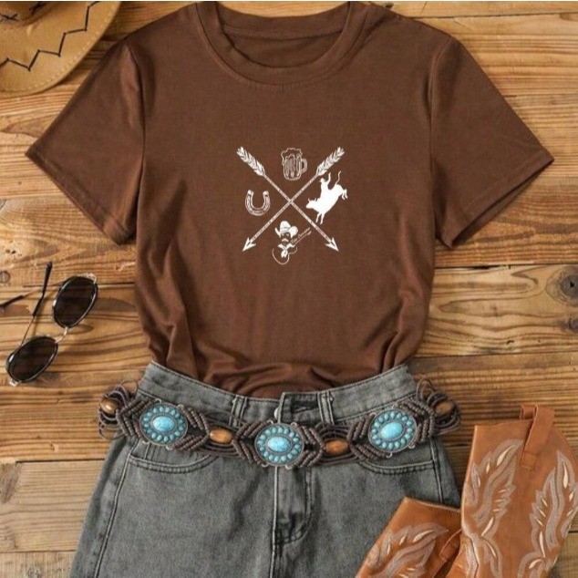 Camisa Rodeio Moda Country Masculina E Feminina 100% Algodão Rodeio Plus size Blusa