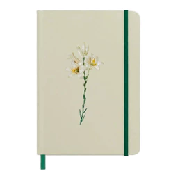 Caderno Moleskine | Com Pauta | Lírios