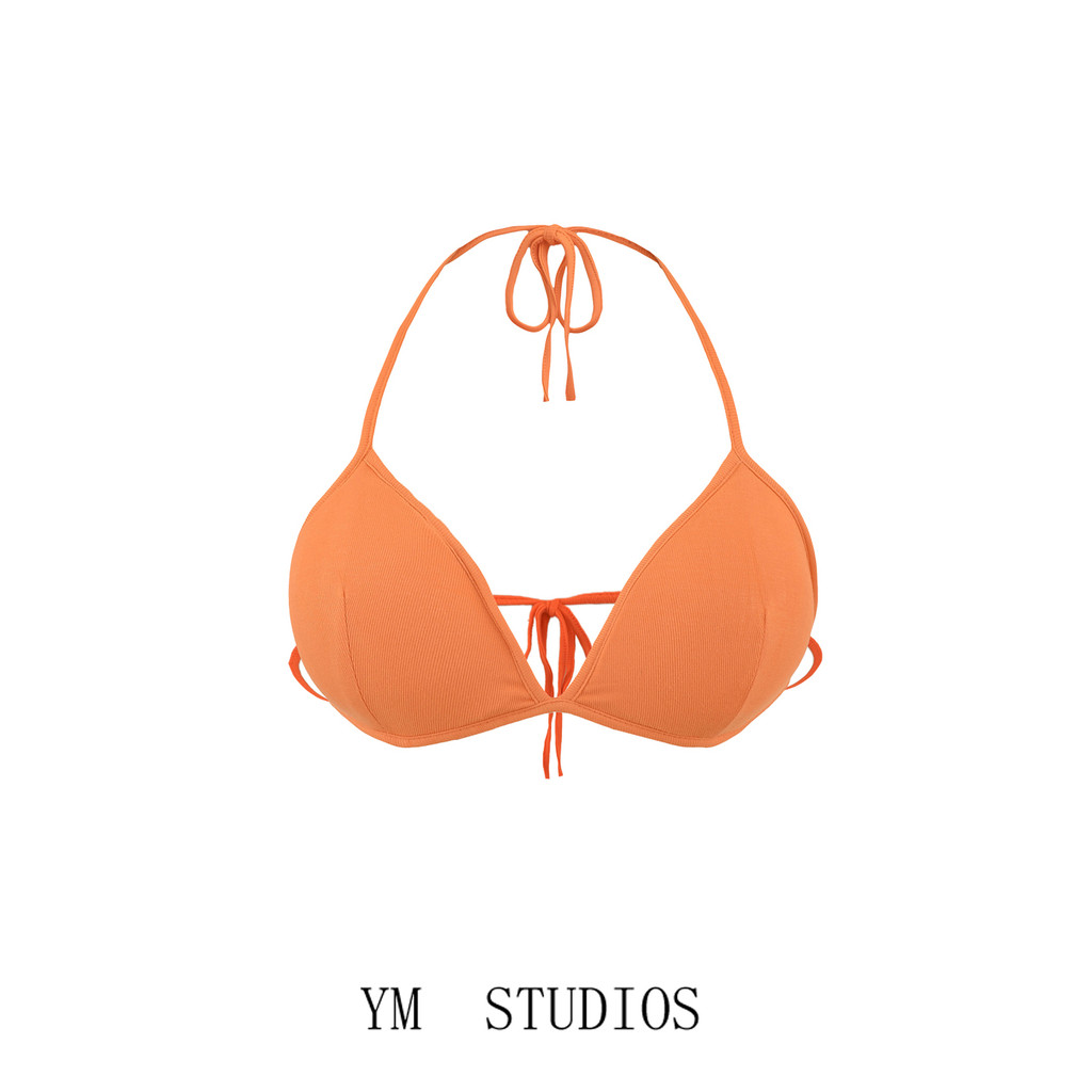 [Frete grátis praia Sexy halter Modal biquíni estilingue quente interior desgaste exterior triângulo copo sutiã