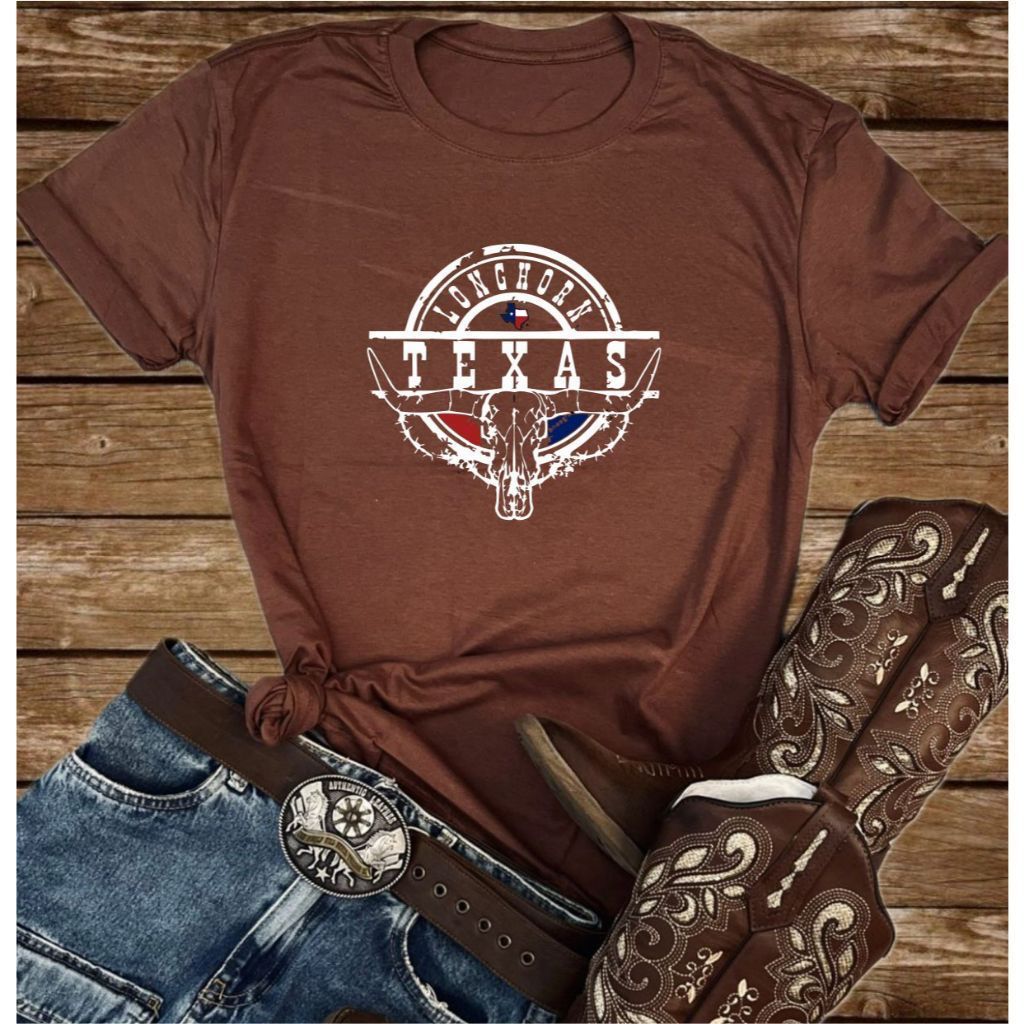 Camiseta Feminina Country Estilo Cowgirl - Tshirt Moda Sertaneja Rodeio Western Estampada Estilosa