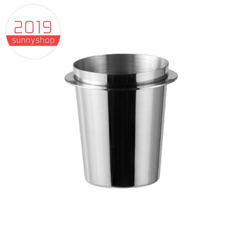 [Bestseller S] Copo Doseador De Café Prateado 58 Mm De Aço Inoxidável Transporte Coletor De Pó Universal Fácil De Usar