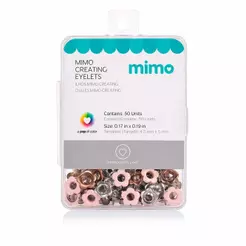 Ilhós Mimo Creating - Flor - Rosa Candy - 5 mm - 50 Unids