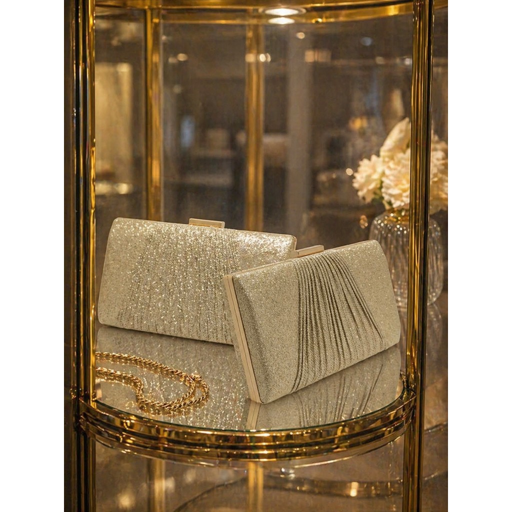 Bolsa Feminina Festa Luxo Glitter Elegante Clutch Noite Evento Multicor