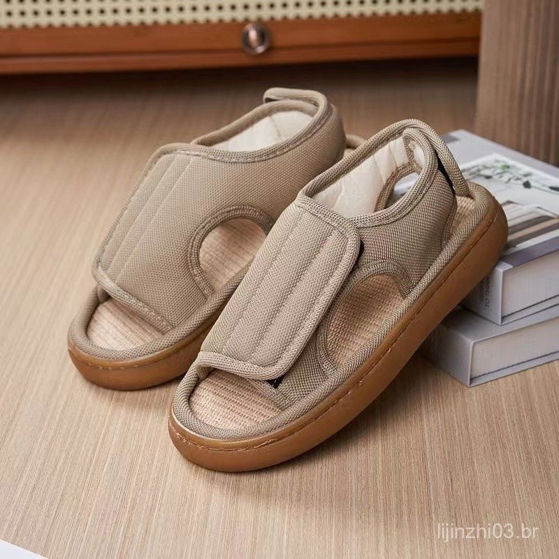 Sapatos para diabéticos de primavera e verão, confortáveis e adequados para idosos com pés inchados, são uma escolha ide