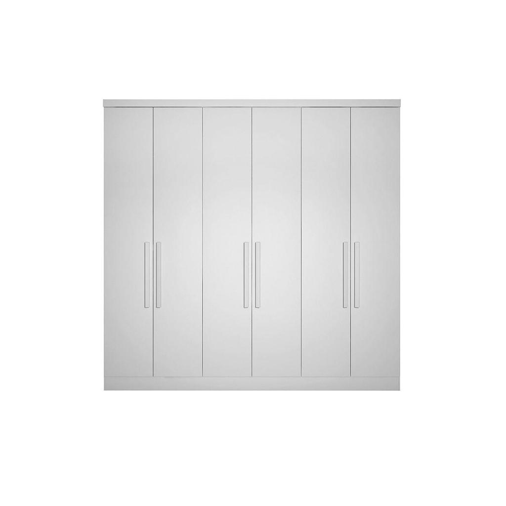 Modulado de Quarto Guarda Roupa c/ 6 Portas e 8 Gavetas Rizon/Linea Branco - Novo Horizonte