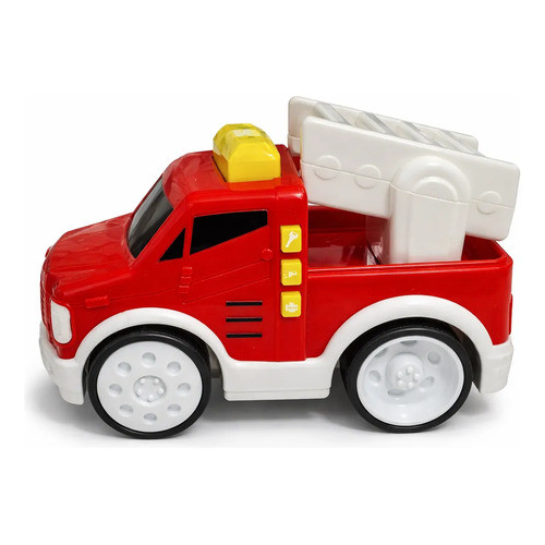 Mini Carrinho Ambulância Saúde De Brinquedo Com Luz E Som Vermelho Bebe Baby Diversão Garantida