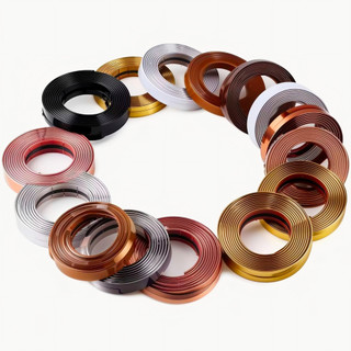 Fita metálica decorativa de PVC de alta qualidade 6mm/12mm/15mm/27mm Várias cores 5 metros