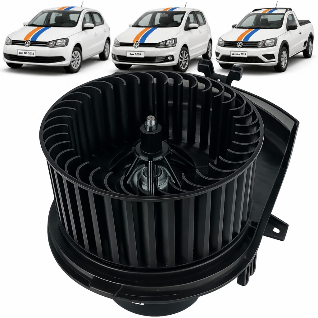 Motor Ventilador Caixa Evaporadora Gol Fox Saveiro Voyage 12V Valeo Magneti Marelli MVMM9021VW 5U0820021B