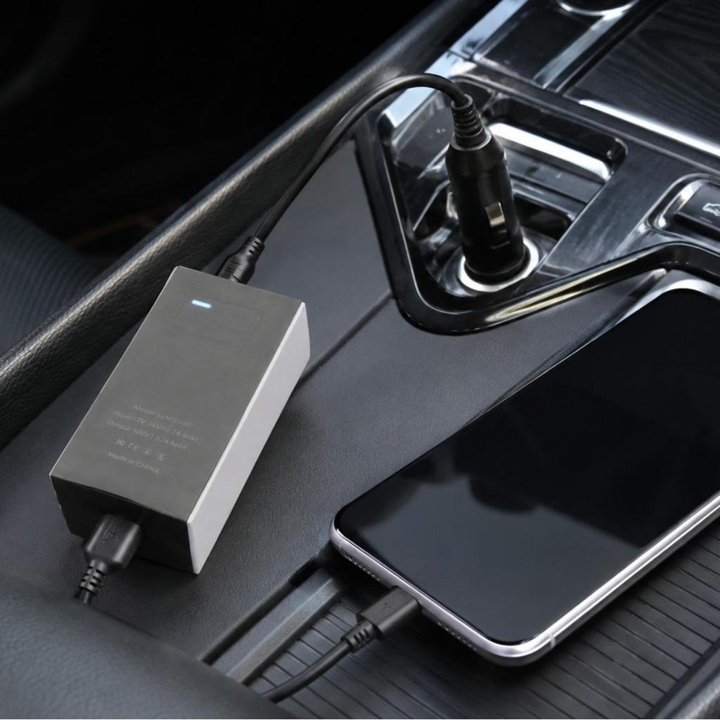 Transformador de Carregamento de Energia do Carro por Satélite Adaptador de Cabo DC