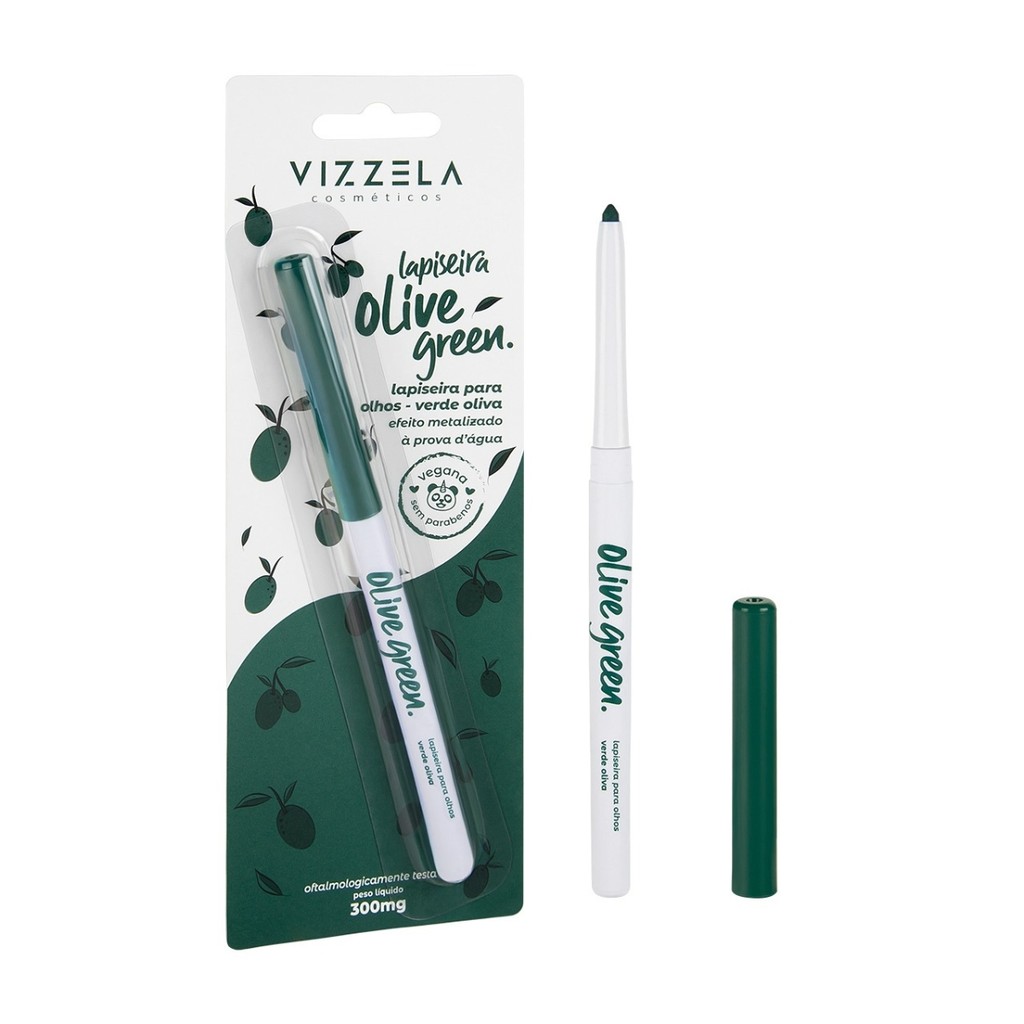 Kit Máscara Cílios + Lapiseira Olive Green Verde Oliva Original Vegano Vizzela · foto 2