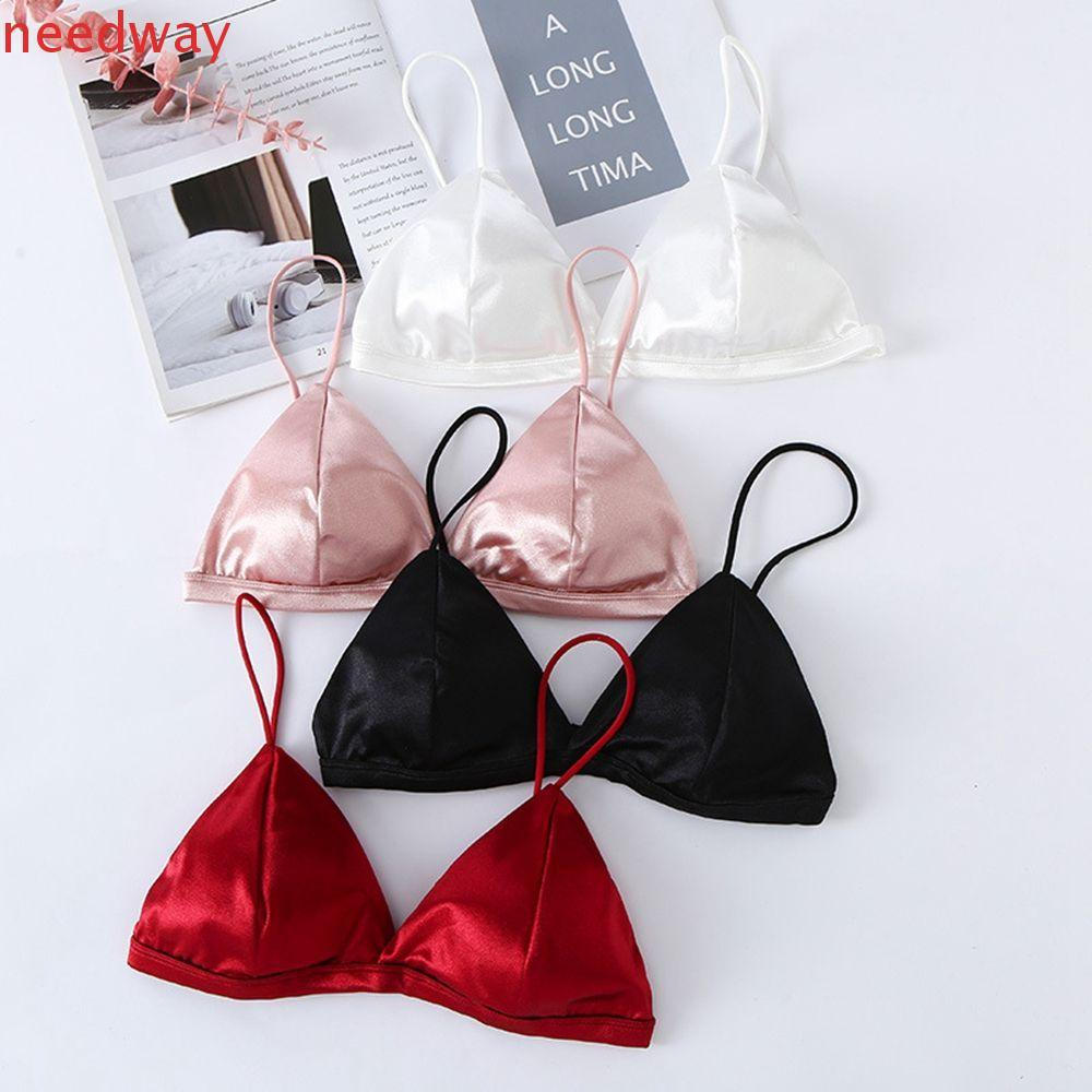 NEEDWAYB Sutiãs Femininos Sem Anel De Aço Anti Sag Tubo Superior Triângulo Copo Envolto Peito Feminino Íntimo Sutiã De C