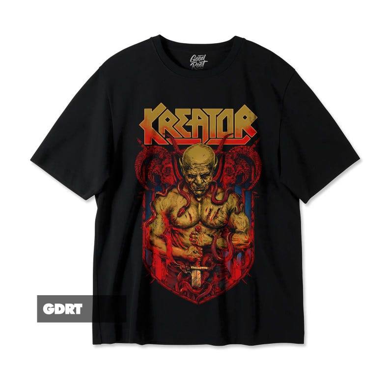 Music.Soul Camiseta Unissex Kreator Banda Heavy Metal Estampa Enemy of God Moderna Premium Estilosa Casual