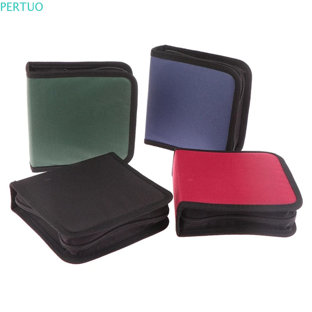 Bolsa De Armazenamento De Discos PERTUO CD DVD , Caixa De Alta Capacidade Resistente Ao Desgaste À Prova D'água , Colori