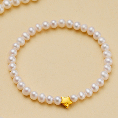 [Estoque pronto] Shijia pérola piscando diamante pulseira 2026 novo estilo francês Retro romântico simples requintado pu