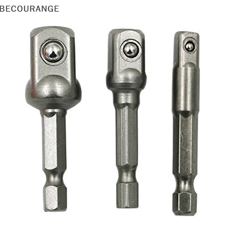 BEC 3 Pçs Broca Soet Adaptador Impacto Extensão Brocas Barra 1/4 3/8 1/2 Tamanho Hex Haste Cabeça Quadrada NG