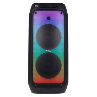Caixa de Som Amplificada  PCX10100 Bluetooth Ex Bass Iluminação Led Controle Remoto 1500W Philco