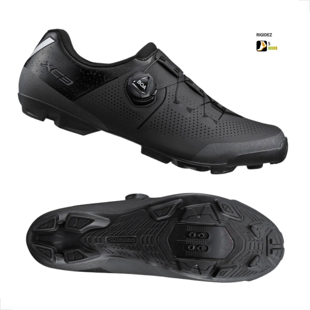 SAPATILHA SHIMANO MTB XC3 XC302 SISTEMA BOA - PRETO