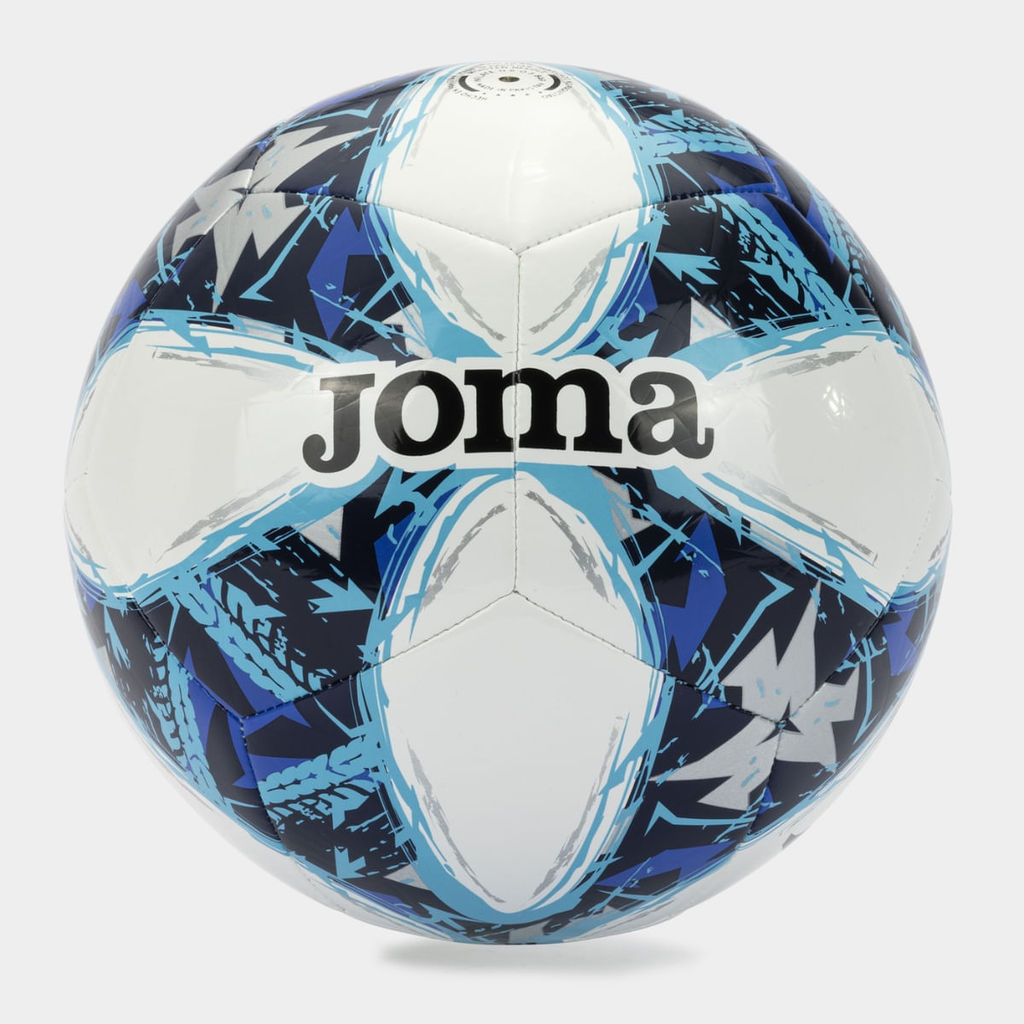 Bola de Futebol Campo Joma Challenge III - Branco e Azul