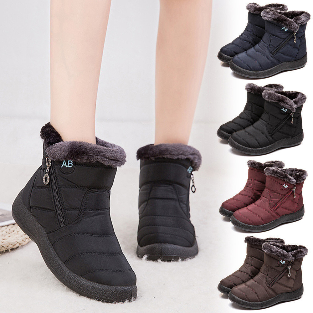 Botas Femininas Antiderrapantes/Inverno/Casual/Leve/De Tornozelo UUCY