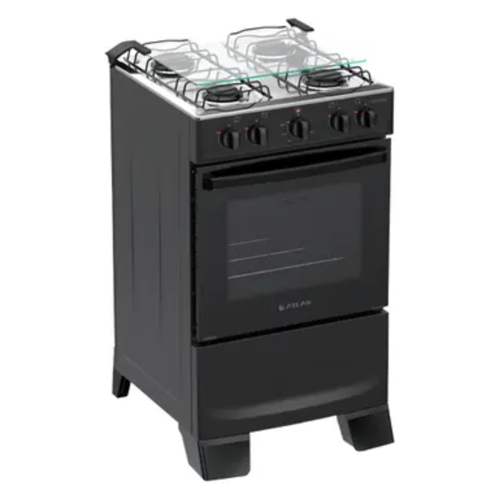 Fogo 4 Bocas Coliseum Plus Manual Mesa de Inox Atlas