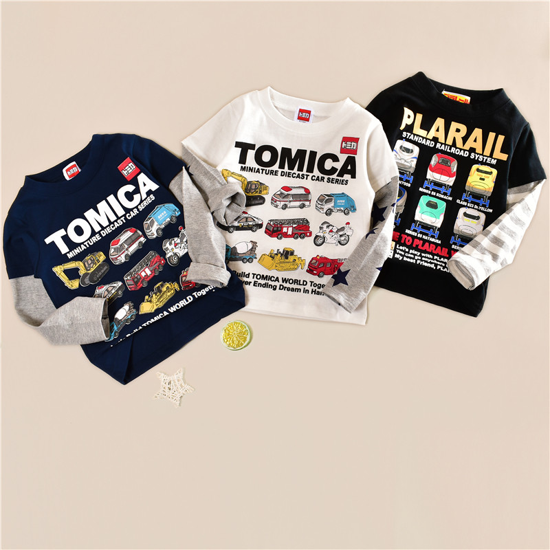 Comércio exterior roupas infantis crianças de manga comprida camiseta primavera outono meninos puro algodão camiseta inf