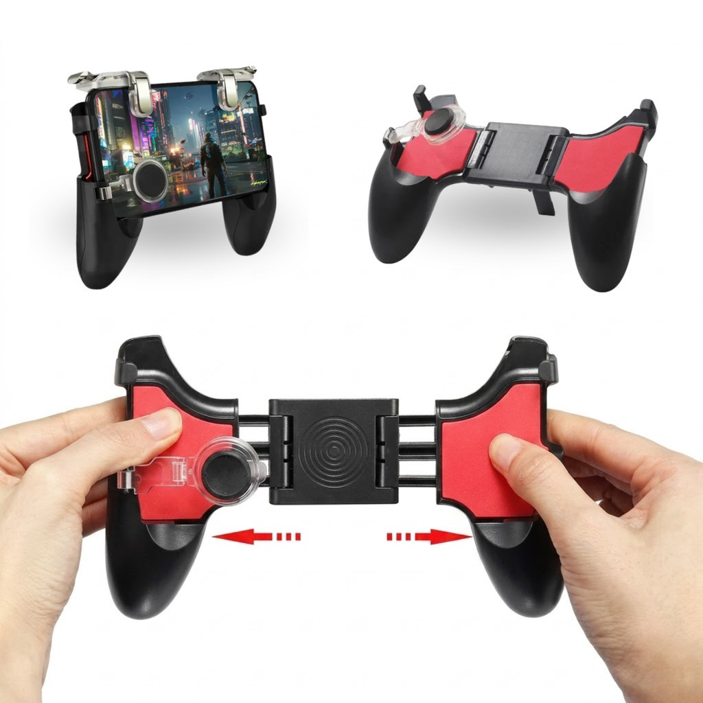 Controle Gamer Para Celular Com Cooler Ventoinha Gatilho L1 R1