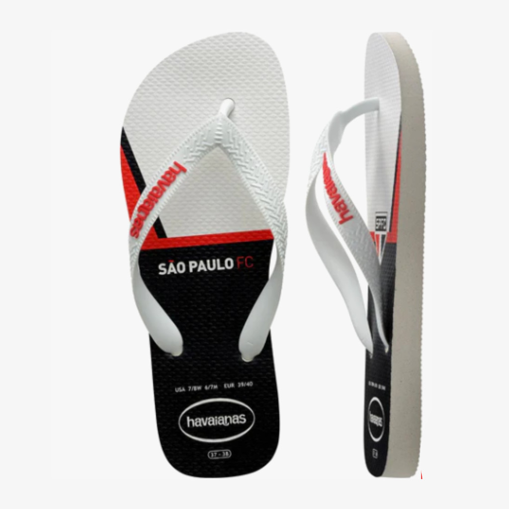 Chinelo Sandália Havaianas Top Times São Paulo Futebol
