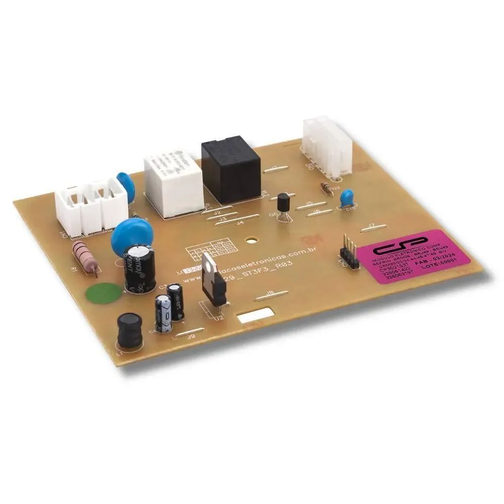 Placa de potência compatível geladeira Brastemp Consul BRJ49, BRM36, BRU49, CRM30/33/34/44/45/47/49 - Bivolt