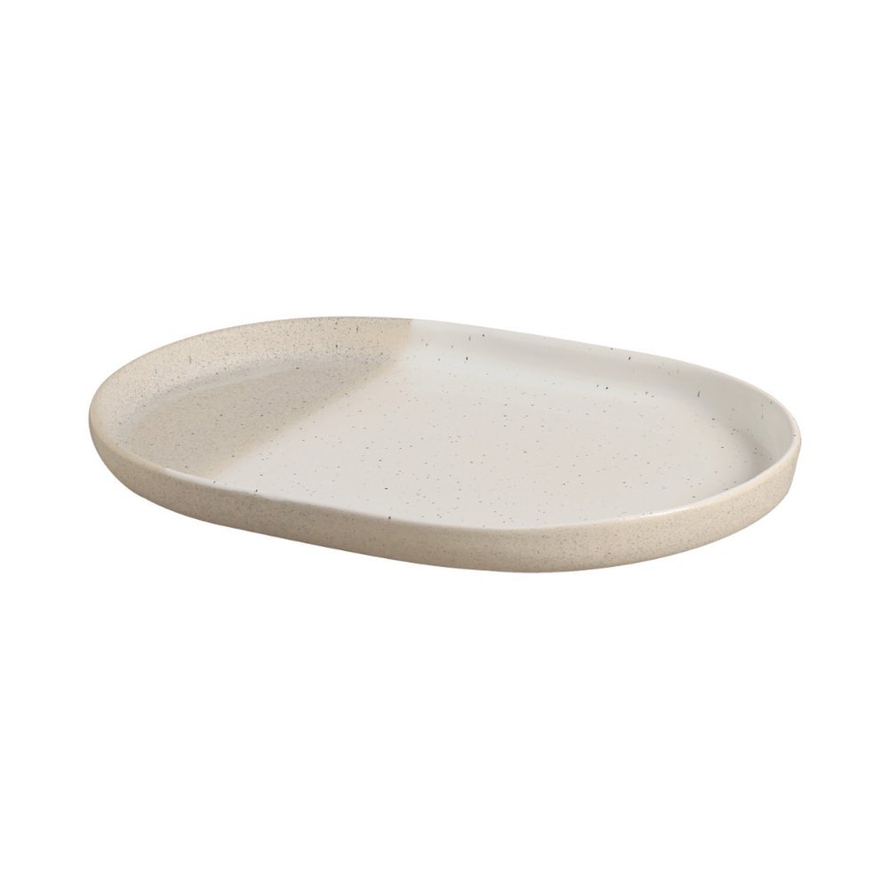Travessa Pequena Colorize 30,5cm Branco Cerâmica Scalla