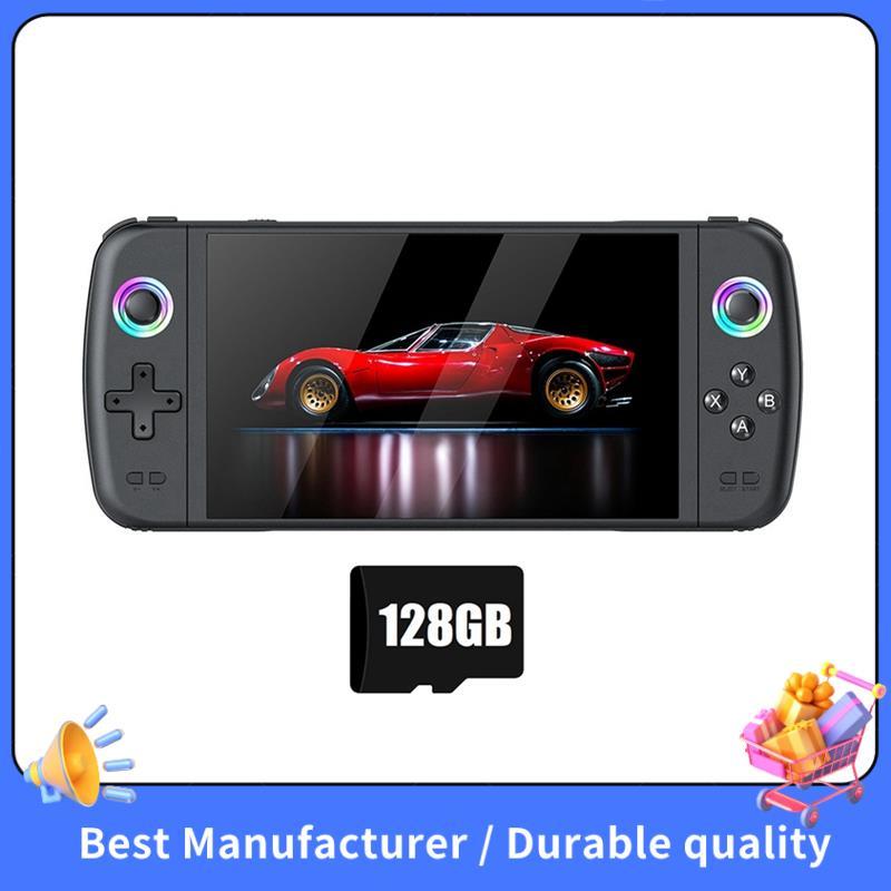 M27 Retro Console De Videogame Portátil 7.0 Polegada Tela Grande 128G 30000 Jogos Jogador Suporte 30 + Emulador