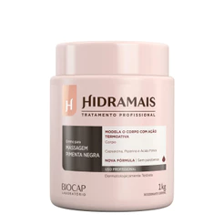 Creme Pimenta Negra Hidramais 1kg Massagem Profissional