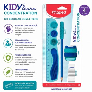 Kit escolar Kidy Learn Concentration com 4 itens 981889 Maped