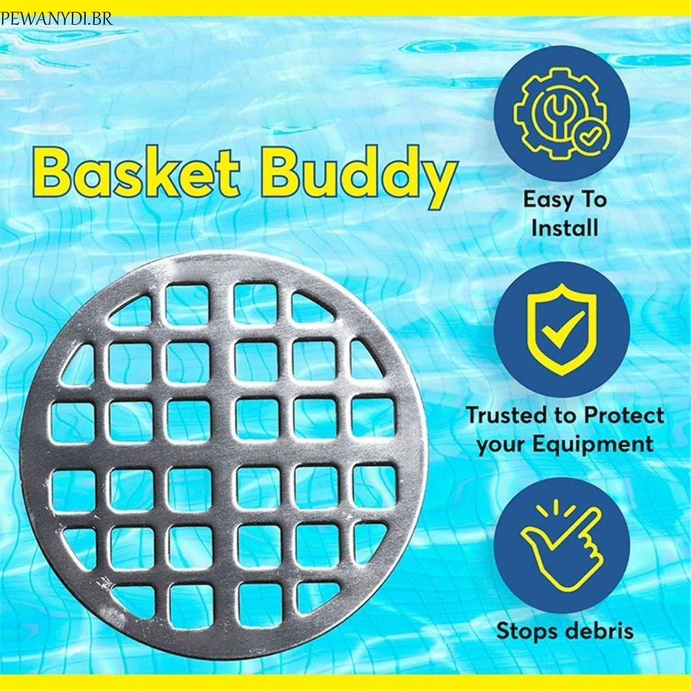 PEWANYDI Basket Buddy , Tampa De Grade De Filtro De Piscina Anticorrosão De Alumínio , Bloco De Fácil Instalação