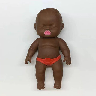 10cm Natasha Pequeno Preto Mole Boneca Alívio Do Estresse Brinquedo Homem Espremer Ferramenta Fidget Crianças Adulto Pre