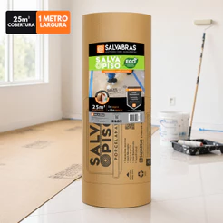 Salva Piso Eco Protetor Com Bolha 1x25m Salvabras Impermeável Porcelanato Casa Apartamento Obra